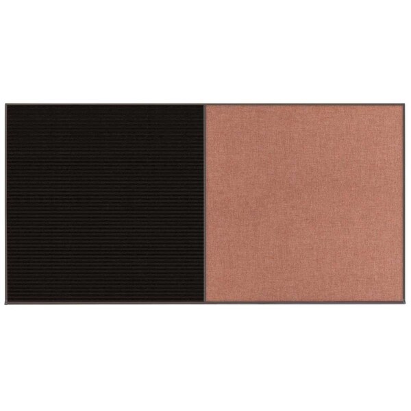 Enclosed Corkboard, 1 Door, 72"x36", 4" Fra